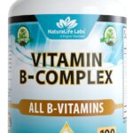 NaturaLife Labs Vitamin B Complex  All B Vitamins Including Active B2, B6, B9 & B12 (Methylcobalamin), Plus B1, B3, B5, B7 & Vitamin C  100 Capsules