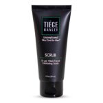 Tiege Hanley Exfoliating Face Wash for Men, Sensitive Skin, 2 Fl Oz | Men's Skin Care, Gentle, Fragrance-Free Face Scrub, Apricot Seed Powder, Vitamin B3 & Allantoin, Cooling Exfoliator