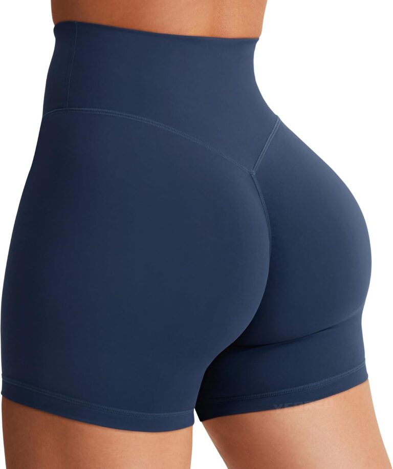 YEOREO SoftHue Women's Biker Shorts 3.6" /4.5" / 6" Workout Gym Shorts High Waist Tummy Control Hidden Scrunch Running Yoga