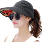 Sun Hats for Women Wide Brim UV Protection Sun Hat Summer Beach Packable Visor