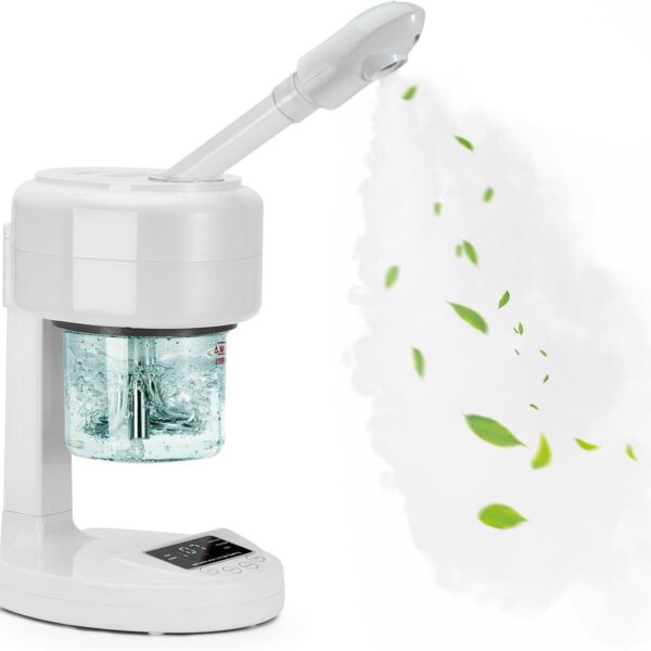 JOSTZHXIN Facial Steamer Nano Ionic Face Steamer with Extendable Arm,Portable Facial Steamer 360Rotating Nozzle Esthetician Steamer for Personal Care at Home or Salon
