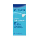 Differin Acne Spot Treatment, Max Strength, 10% Benzoyl Peroxide, 1 fl oz | Fast-Acting Pimple Treatment, Maximum Strength OTC Formula, Clears Acne Overnight, For Face, Dermatologist Brand