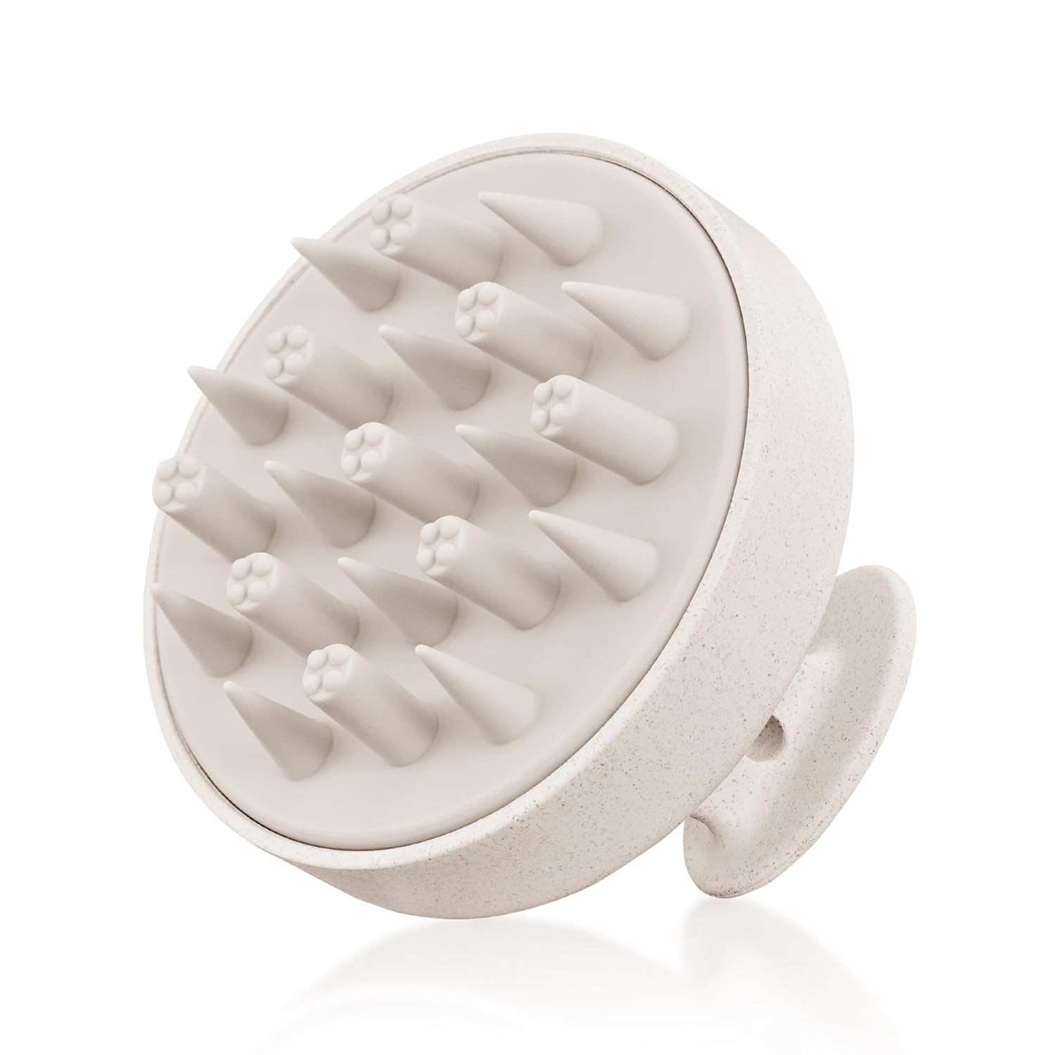 HEETA Hair Scalp Massager for Hair Growth, Shampoo Brush, Scalp Scrubber Exfoliator with Soft Silicone Bristles for Dandruff Removal to Relieve Stress, Wet Dry Use Updated Material, Beige HEETA Hair Scalp Massager for Hair Growth, Shampoo Brush, Scalp Scrubber Exfoliator with Soft Silicone Bristles for Dandruff Removal to Relieve Stress, Wet Dry Use Updated Material, Beige