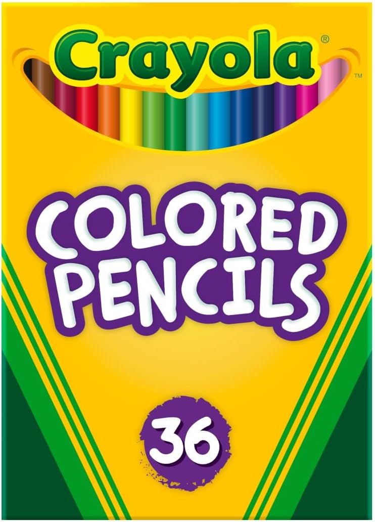 Crayola Colored Pencils (36ct), Kids Pencil Set, Pre-Sharpened Coloring Book Pencils for Kids & Adults, Arts & Crafts Supplies, Coloring Gift, Ages 3+ Crayola Colored Pencils (36ct), Kids Pencil Set, Pre-Sharpened Coloring Book Pencils for Kids & Adults, Arts & Crafts Supplies, Coloring Gift, Ages 3+