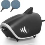 HITOP 6W Silent Aquarium Air Pump - 160GPH Large Air Volume Fish Aerator, Adjustable Oxygen Pump for Fish Tank up to 300 Gallon