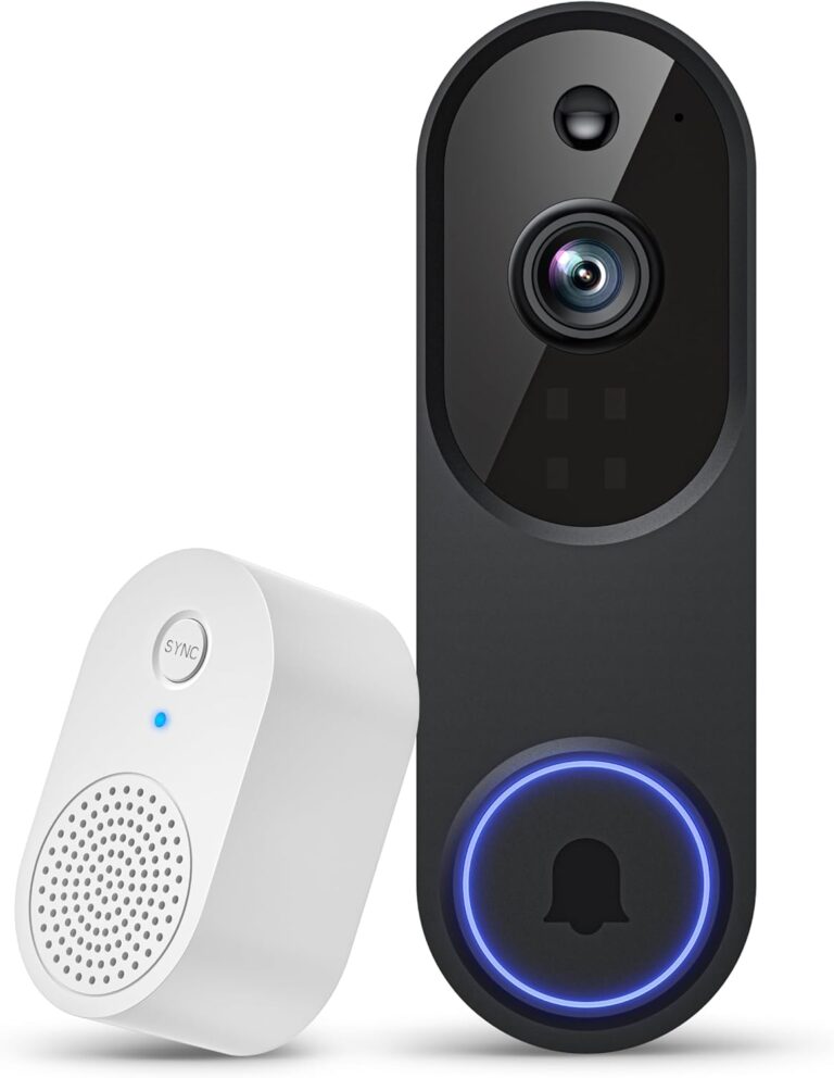 1080P Wireless Video Doorbell Camera, AI Human Detection for Home Security, 2-Way Talk, Night Vision, Battery Powered, 2.4GHz WiFi Only, Cloud Storage (Sold Separately)