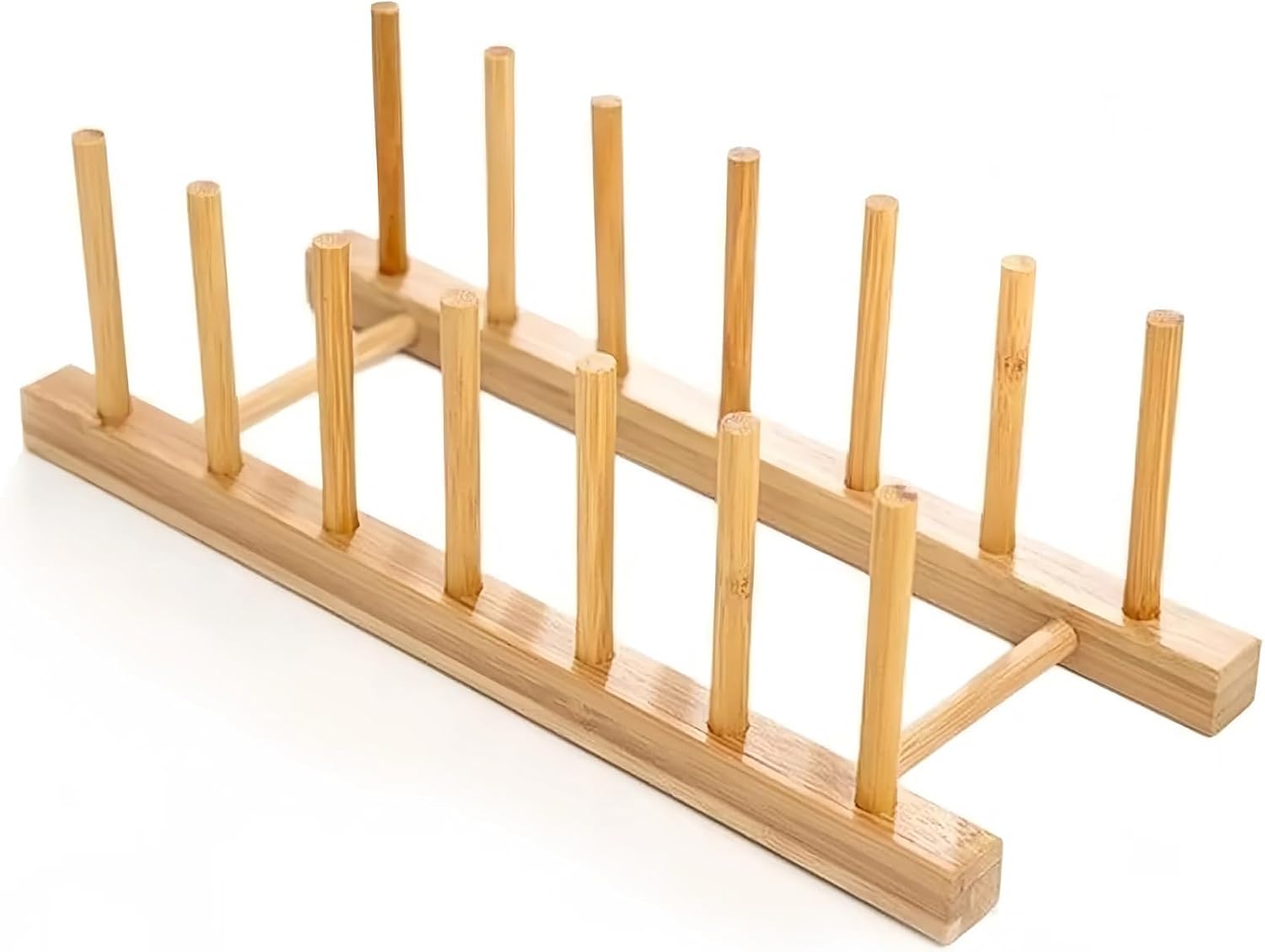 Bamboo Dish Drying Rack, Plate Rack Holder, Kitchen Organizer for Dish/Cup/Plate/Book/CD... Bamboo Dish Drying Rack, Plate Rack Holder, Kitchen Organizer for Dish/Cup/Plate/Book/CD...