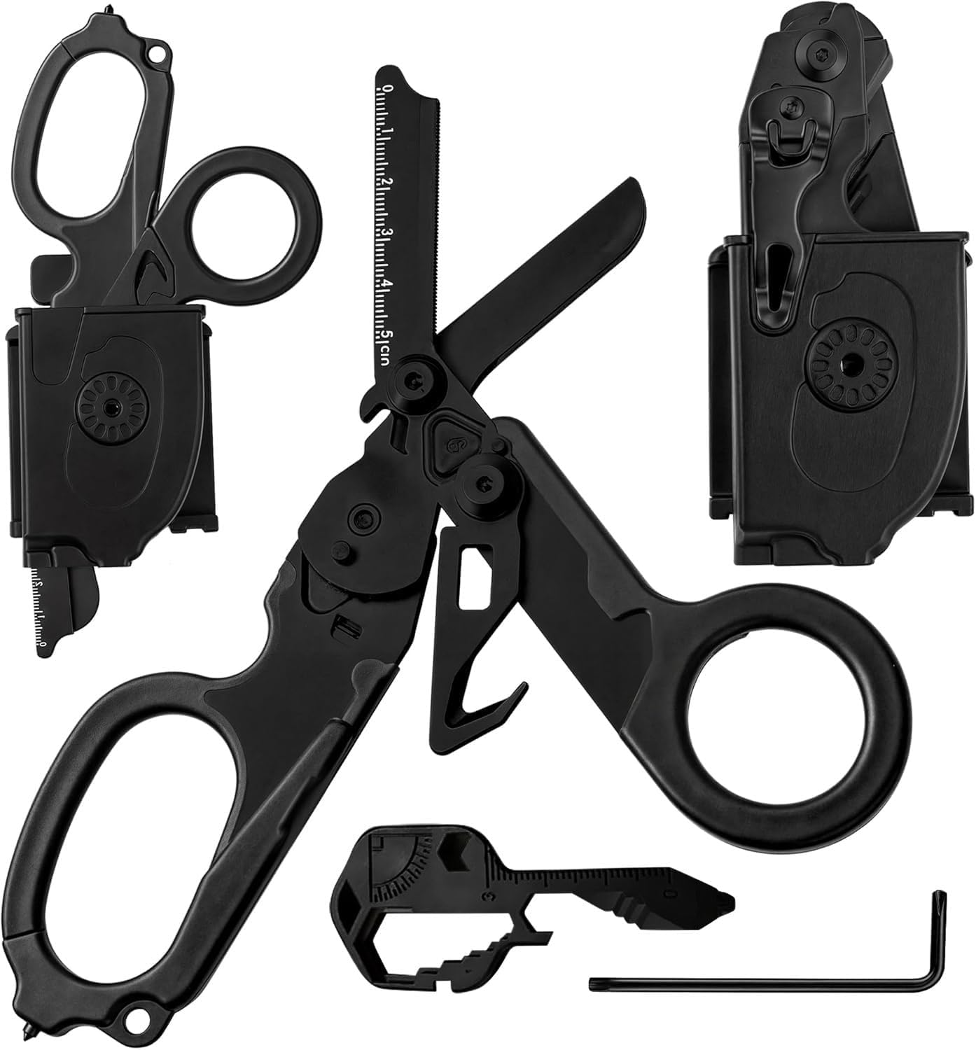 Heavy Duty 6 in 1 Multipurpose Emergency Trauma Shears Scissors with Holster, Outdoor Camping Rescue Tools with Glass Breaker, Strap Cutter Stainless Steel Foldable Scissors Pliers Heavy Duty 6 in 1 Multipurpose Emergency Trauma Shears Scissors with Holster, Outdoor Camping Rescue Tools with Glass Breaker, Strap Cutter Stainless Steel Foldable Scissors Pliers