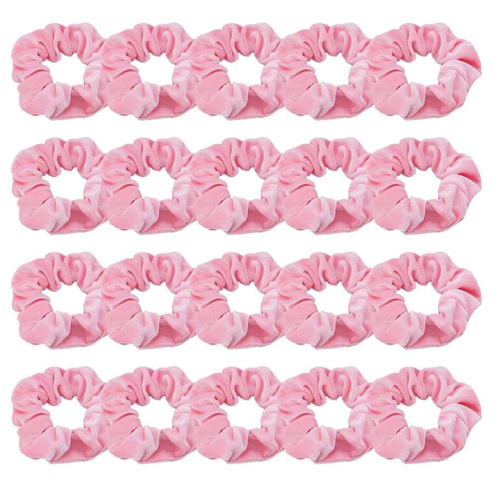 Didder 20 Pcs Pink Velvet Scrunchies, Soft Hair Ties for Women Girls Elastic Bobbles Ropes Scrunchie, Cute Hair Accessories for Daily Use Didder 20 Pcs Pink Velvet Scrunchies, Soft Hair Ties for Women Girls Elastic Bobbles Ropes Scrunchie, Cute Hair Accessories for Daily Use