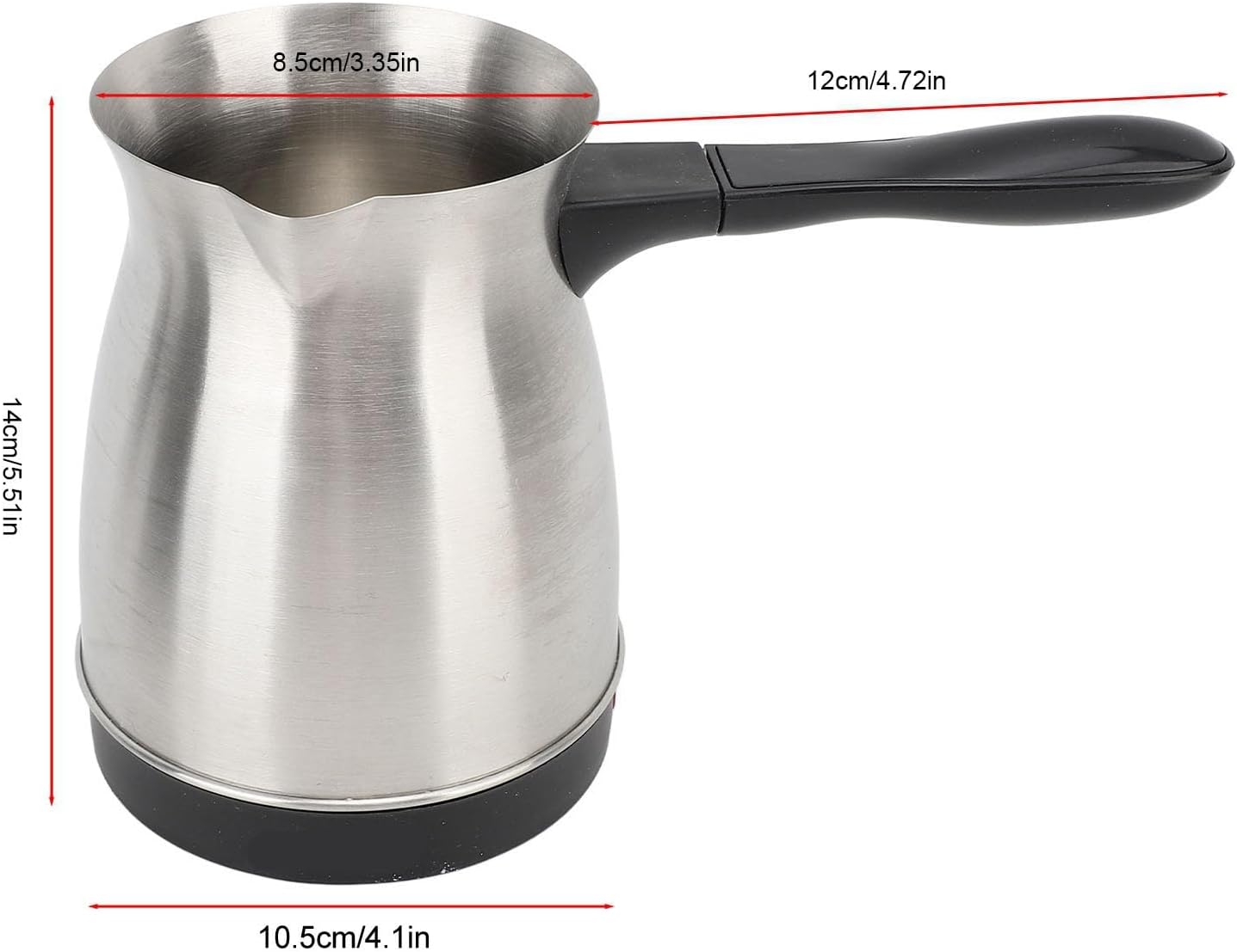 Sanpyl Turkish Coffee Pot, Stainless Steel Arabic, Greek & Turkish Electric Coffee Maker Machine Pot, 600ml Coffee Tea Warmer Kettle with Removable Anti Scald Handle Cordless Base for Home & Travel Sanpyl Turkish Coffee Pot, Stainless Steel Arabic, Greek & Turkish Electric Coffee Maker Machine Pot, 600ml Coffee Tea Warmer Kettle with Removable Anti Scald Handle Cordless Base for Home & Travel