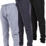 Ultra Performance 3 Pack Mens Open Bottom Sweatpants with Pockets, Casual Sweatpants for Men