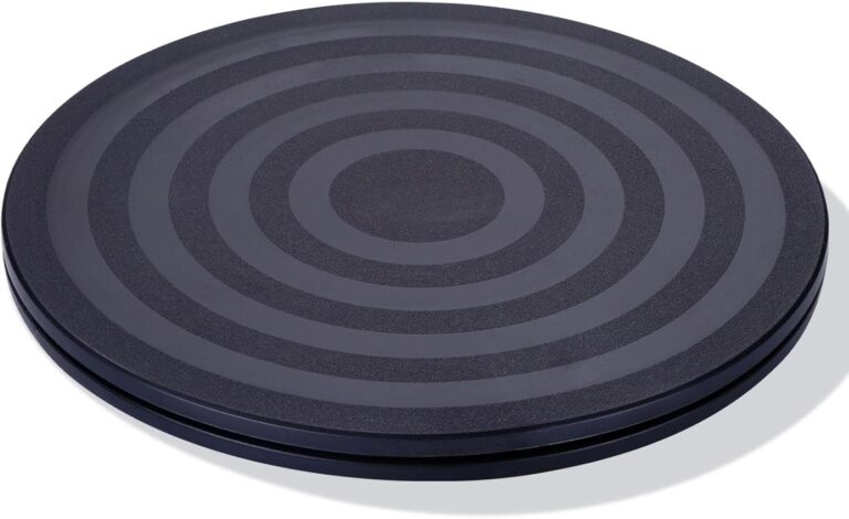 8 Inch Lazy Susan Turntable Organizer, Eichzer Premium Heavy Duty Rotating Swivel Stand with Steel Ball Bearings for Model/Rotating Plants/Crafts Stand/TV/Monitor/Laptop (360 Rotation)