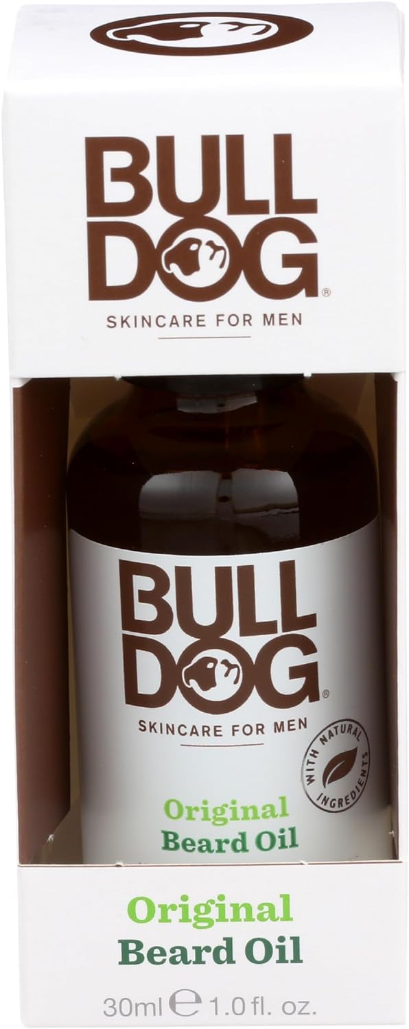 BULLDOG Grooming Original Beard Oil with Aloe Vera, Tames & Conditions Beards, 1 FL OZ BULLDOG Grooming Original Beard Oil with Aloe Vera, Tames & Conditions Beards, 1 FL OZ