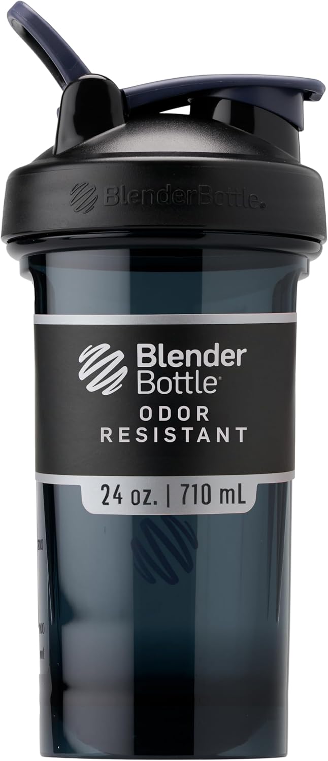 BlenderBottle Shaker Bottle Pro Series Perfect for Protein Shakes and Pre Workout, 24-Ounce, Black BlenderBottle Shaker Bottle Pro Series Perfect for Protein Shakes and Pre Workout, 24-Ounce, Black