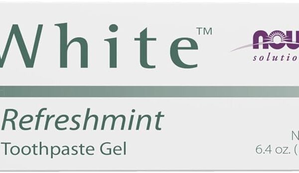 NOW Foods Solutions, Xyliwhite Toothpaste Gel, Refreshmint, Cleanses and Whitens, Fresh Taste, 6.4-Ounce