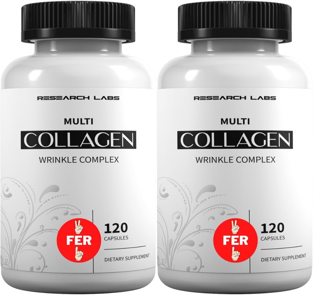 Research Labs 2 for 1 Promo 240 Collagen Pills - 6000 mg Per Day. Grass Fed Anti-Aging Support for Skin, Joints, Tendons, Bones, Hair and Nails. Paleo Friendly. Collagen Peptides Powder Supplement Research Labs 2 for 1 Promo 240 Collagen Pills - 6000 mg Per Day. Grass Fed Anti-Aging Support for Skin, Joints, Tendons, Bones, Hair and Nails. Paleo Friendly. Collagen Peptides Powder Supplement