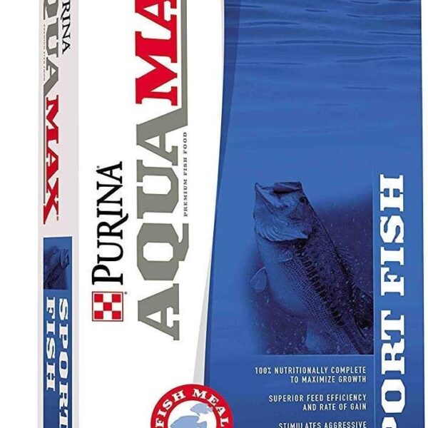 Purina | Aquamax Sportfish MVP Game Fish Feed for Bass, Bluegill, Trout | 50 Pound (50 LB) Bag