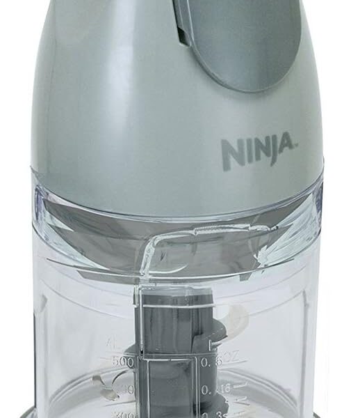 Ninja QB900B Master Prep Food Processor Blender with 48 oz Pitcher & 16 oz Chopping Bowl, Perfect for Frozen Blending & Chopping, 400 Watts, Dishwasher Safe, Countertop, Grey