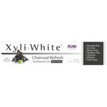 NOW Solutions, Xyliwhite Toothpaste Gel, Charcoal Refresh With Activated Charcoal, Cleanses and Whitens, Fresh Taste, 6.4-Ounce
