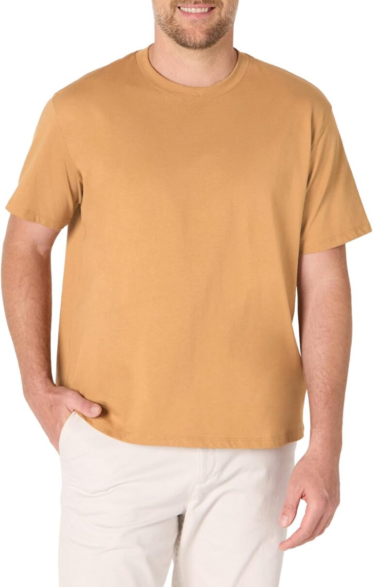 Amazon Essentials Men's Relaxed Fit Cotton Jersey T-Shirt, Soft Fabric