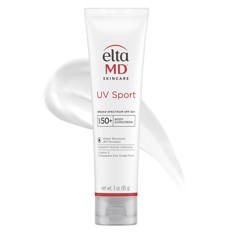EltaMD UV Sport Sunscreen Lotion SPF 50 - Face and Body Sunscreen SPF 50, Water & Sweat Resistant, Zinc Oxide Formula for Active Lifestyles