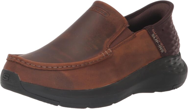 Skechers Men's Moc Toe Leather Slip-ins Parson - Oswin Loafer