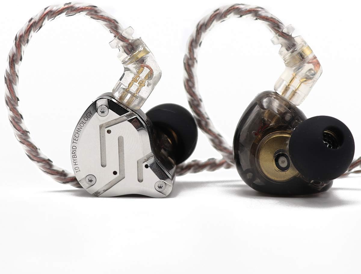 Linsoul KZ ZS10 Pro, 4BA+1DD 5 Driver in Ear Monitor, HiFi Wired Earbuds, Gaming Earbuds, Hybrid IEM Earphones with Stainless Steel Faceplate, Detachable Cable for Musician(Without Mic, Black) Linsoul KZ ZS10 Pro, 4BA+1DD 5 Driver in Ear Monitor, HiFi Wired Earbuds, Gaming Earbuds, Hybrid IEM Earphones with Stainless Steel Faceplate, Detachable Cable for Musician(Without Mic, Black)