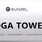 Eunzel Yoga Towel,Hot Yoga Mat Towel with Grip Dots Sweat Absorbent Non-Slip for Hot Yoga, Pilates and Workout 24" x72", Purple & Blue