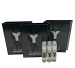 Yves Saint Laurent YSL Y LE PARFUM Men Sample Perfume Spray Trial Size Partially Filled Vials 1.2 ml / 0.04 fl oz (set of 3)