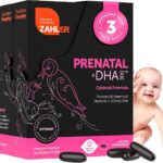 Zahler Prenatal +DHA 300 - Prenatal Vitamin with Methylated Folate & DHA for Pregnant Women - Support for Mom & Baby - Kosher, Gluten Free, Dairy Free - 180 Softgels
