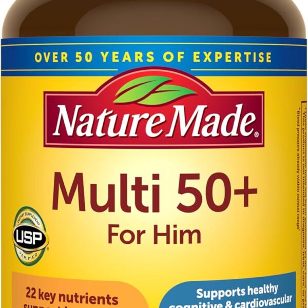 Nature Made Multivitamin for Men Over 50, Mens Multivitamins, 90 Tablets | Mens Multivitamins 50 Plus for Daily Nutritional Support, 90 Day Supply