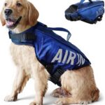 Dog Life Jacket Ripstop Dogs Life Vest for Swimming Boating Dog Safety Vest Adjustable Preserver with High Buoyancy and Durable Rescue Handle for Small,Medium,Large Dogs (Small)