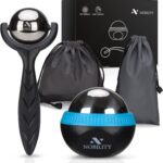 Nobility Massage Ball Roller Ice Cold and Hot for Deep Tissue and Sore Muscle Relief of Stiffness and Stress, Body, Neck, Back, Foot, Plantar (Black)