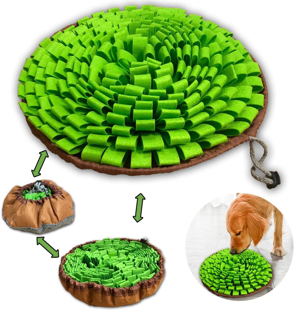 Pet Snuffle Mat for Dogs,Interactive Feed Puzzle for Boredom,Encourages Natural Foraging Skills for Cats Rabbits Dogs Bowl, Dog Treat Dispenser Indoor Outdoor Stress Relief,Travel Portable and Compact Pet Snuffle Mat for Dogs,Interactive Feed Puzzle for Boredom,Encourages Natural Foraging Skills for Cats Rabbits Dogs Bowl, Dog Treat Dispenser Indoor Outdoor Stress Relief,Travel Portable and Compact