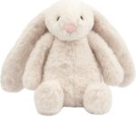 Best Pet Supplies Interactive Squeaky Dog Chew Toy, Ideal Dog Toys for Chewers, Small, Medium & Large Dogs, and Fetch Lovers - Bunny (Beige), Large