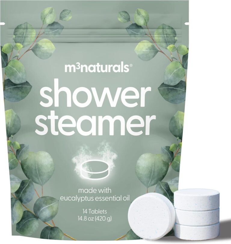 Eucalyptus Aromatherapy Shower Steamers  Supports Sinus Relief, Relaxation, Sleep, and Post-Workout Recovery  14 Individually Wrapped Essential Oil Tablets by M3