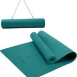 Ewedoos Eco Friendly Yoga Mat with Alignment Marks TPE Yoga Mat Non Slip Hot Yoga Mat Thick 1/4'' Anti-Tear Surfaces Exercise Mats for Home Workout Fitness Pilates