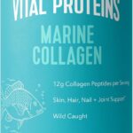 Vital Proteins Marine Collagen Peptides Powder Supplement for Skin Hair Nail Joint - Hydrolyzed Collagen - 12g per Serving - 7.8 oz Canister