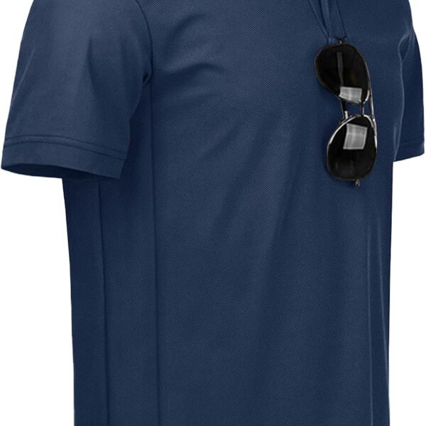 NIASHOT Men's Polo Shirts Tactical Short Sleeve Golf T-Shirt Athletic Collared Summer Shirts