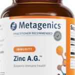 Metagenics Zinc A.G. - Highly Absorbable Zinc with Arginine & Glycine Chelates - Supports Immune Function, Bone Health, Skin & Energy Metabolism - Non-GMO & Gluten-Free - 60 Tablets