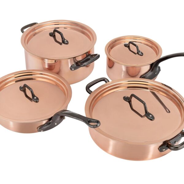Matfer Bourgeat Copper Cookware Set, Set of 8