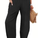 ANRABESS Womens Wide Leg Palazzo Capri Pants 2026 Summer Casual High Waisted Barrel Lounge Flowy Cropped Beach Work Trousers