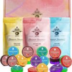 MR MIRYE Shower Steamers Aromatherapy, 24-Pack Shower Bombs Birthday Gifts for Women, Valentine's Day Gift with Eucalyptus Mint Lavender Watermelon Grapefruit Tangerine Essential Oils