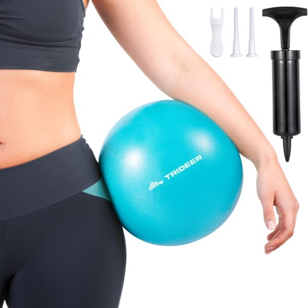 Trideer 9-Inch Pilates Ball, Small Exercise Ball Pilates Equipments for Yoga, Physical Therapy, Pregnancy, Postpartum, Core Training, Balance, Stability and Stretching