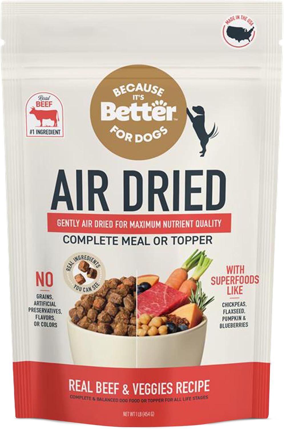 Because it's Better, Dog Food Semi Moist Prime Beef, 16 Ounce Because it's Better, Dog Food Semi Moist Prime Beef, 16 Ounce