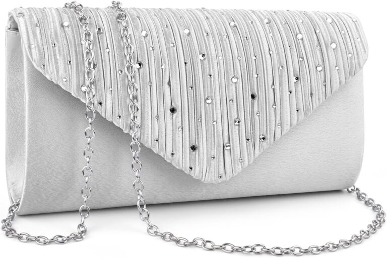 TINDTOP Evening Clutch Purses for Women Handbags for Formal Wedding Party Cocktail Prom Crossbody Shoulder Envelope Bag | for Formal Wedding