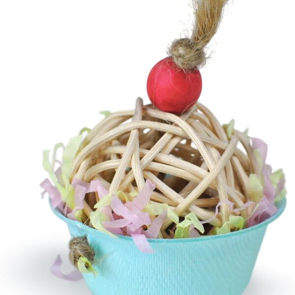 Prevue Pet Products Sugarcane Cupcake Small Animal Chew Toy