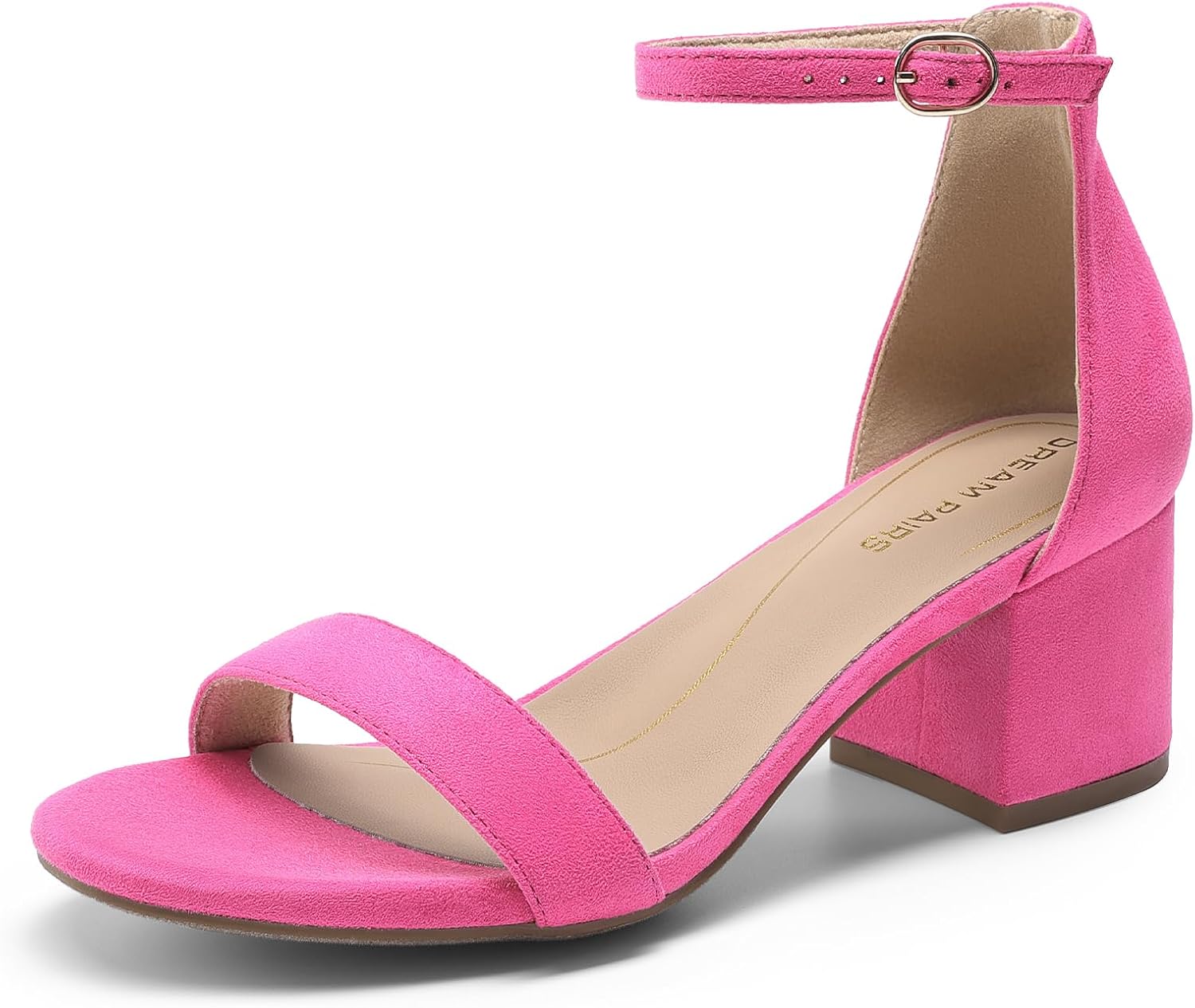 DREAM PAIRS Womens Low-Chunk Low Heel Pump Sandal DREAM PAIRS Womens Low-Chunk Low Heel Pump Sandal