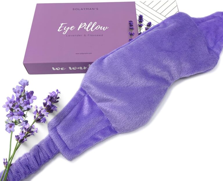 Weighted Lavender Eye Mask for Sleeping, Relaxation, Meditation & Self-Care  Aromatherapy Lavender Eye Pillow  Calming Spa Gift for Women, Men, Mom, Dad