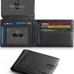 RUNBOX Wallet for Men -Slim Rfid Leather Mens Bifold Novelty Wallets 2 ID Window With Gift Box Men's Accessories | Slim